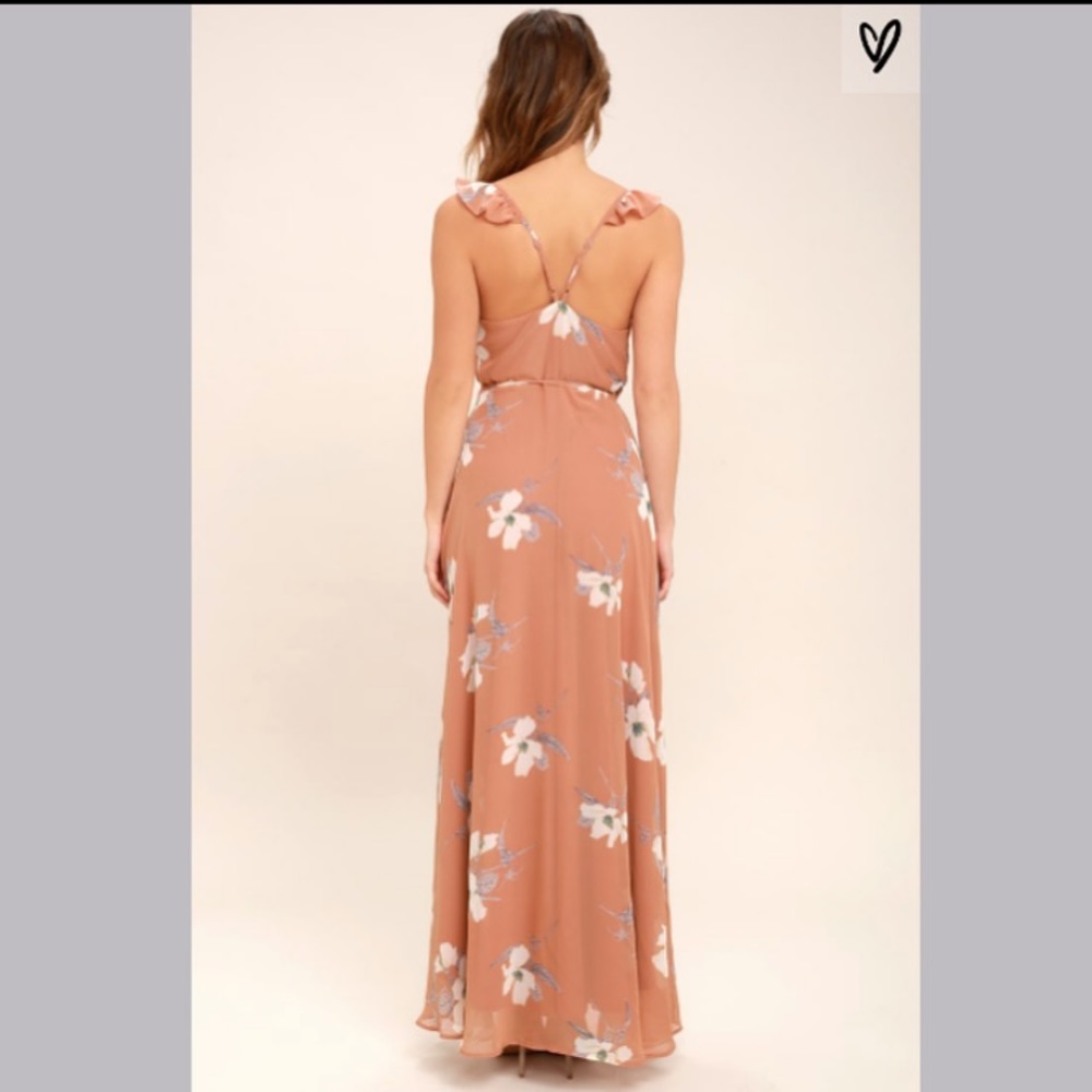 NWOT Lulu’s ‘All Mine’ Floral Print Wrap Dress - Picture 7 of 7